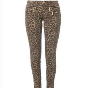 Michael Kors leopard jeans size 8